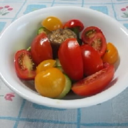 トマト大増量で作りました、さっぱりして美味しかったです、夏にいいですね、また作ります、ご馳走様でした!(^^)!